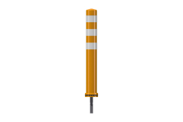 umfahrbarer Pole Cone Traffic Pfosten Ø 80 mm mit NSE Anker (nicht austauschbar)